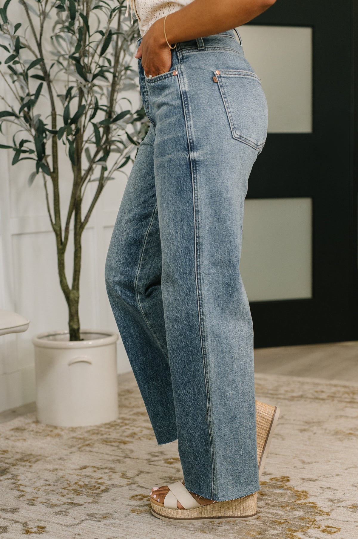 Judy Blue Ciera High Waist Rigid Magic Wihelmina Baggy Womens