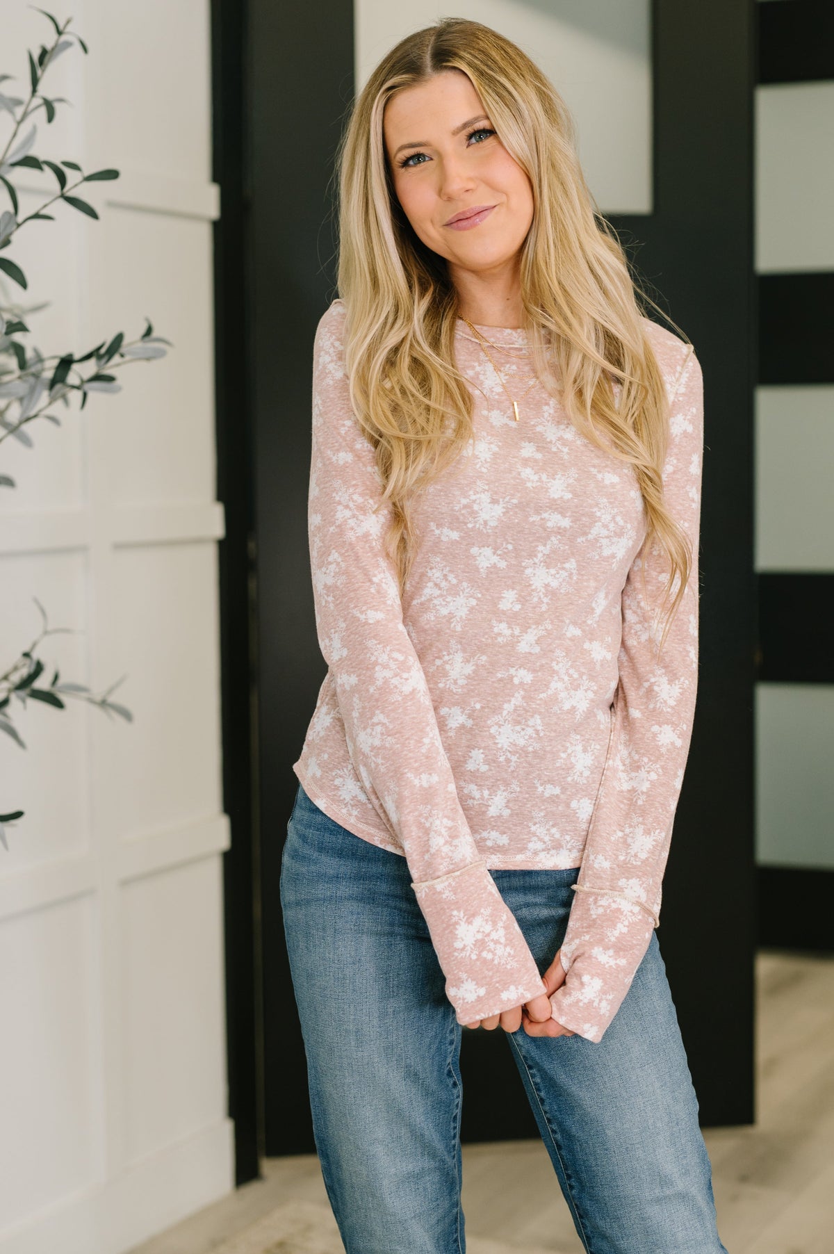 Haptics Literally Obsessed with Me Long Sleeve Top Womens