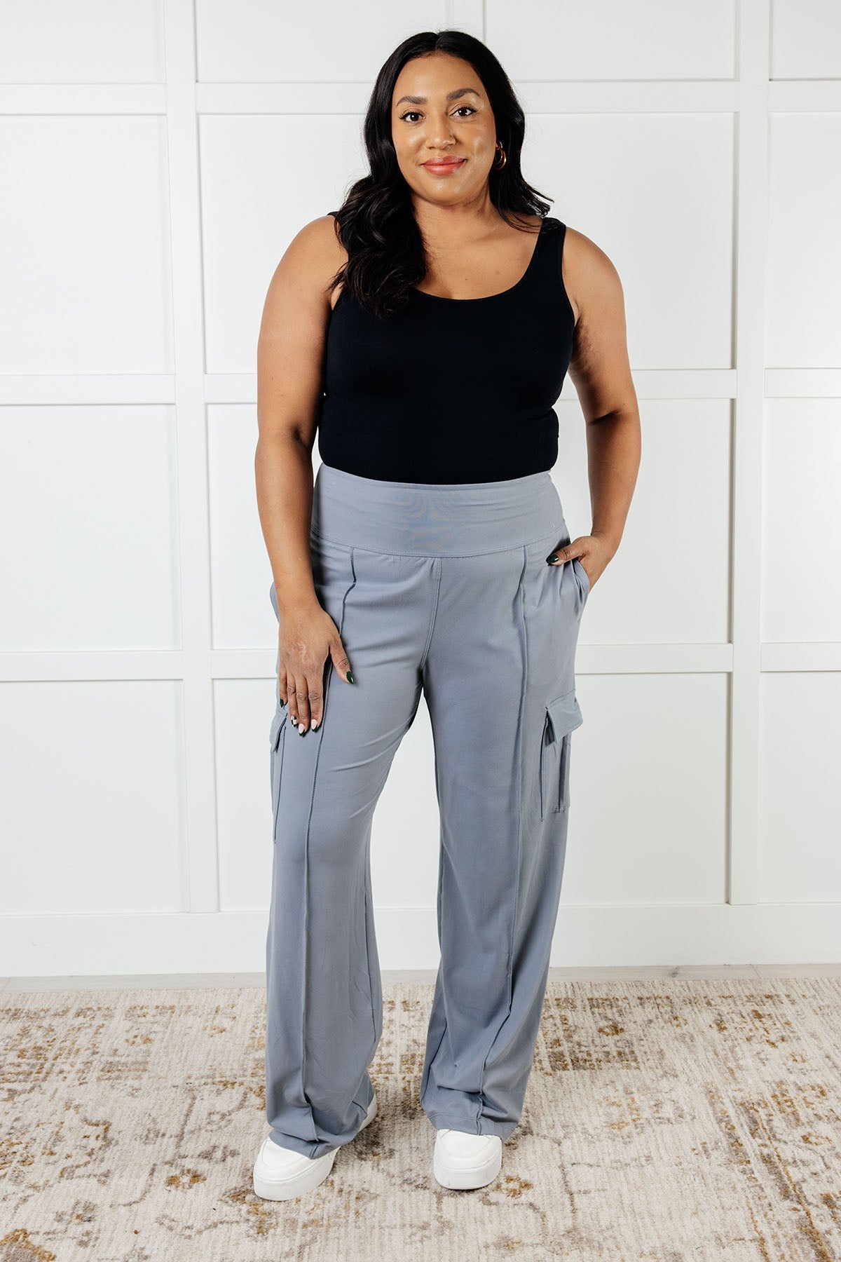 Rae Mode Race to Relax Cargo Pants in Rhino Grey Activewear