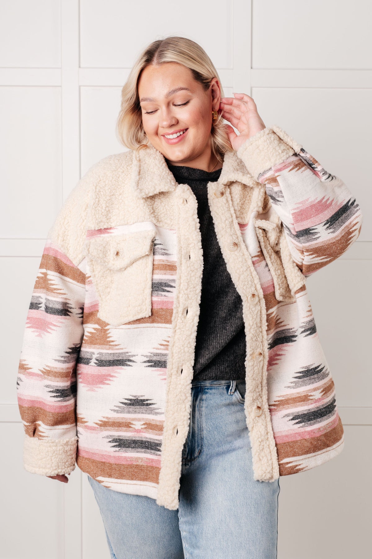 Very J Sedona Sunset Shacket Jackets