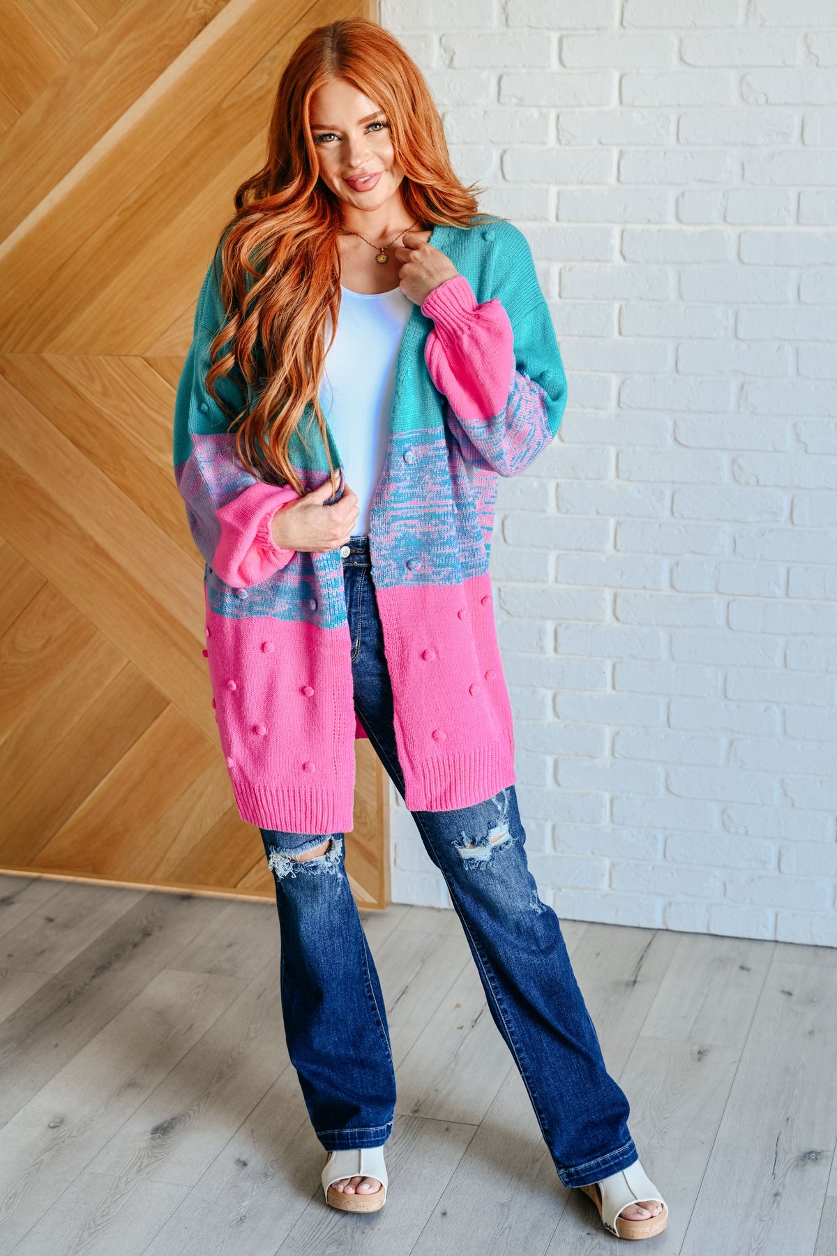 BiBi When We're Grooving Open Front Cardigan Cardigans