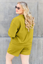 Double Take Quilted Textured Long Sleeve Top and Drawstring Shorts Set in Five Colors Sets
