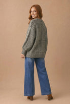 Haptics Beach Bonfire Button Down Cardigan in Olive Cardigans