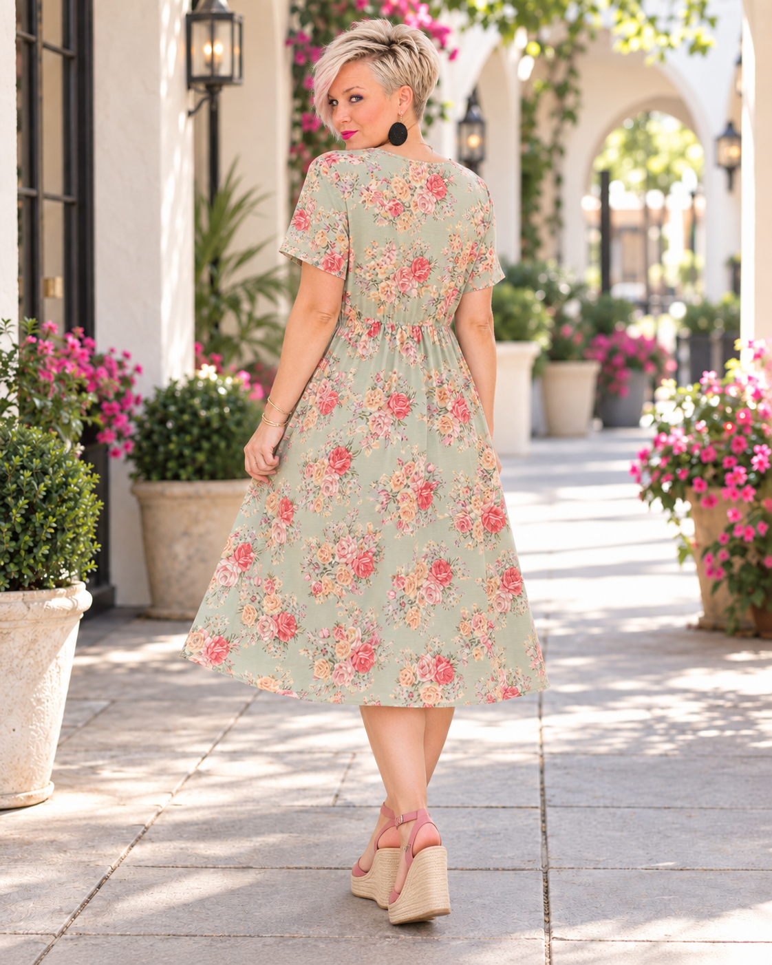 Haptics Secret Path Floral Dress