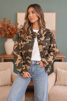 Haptics Camo Cutie Cropped Jacket Jackets