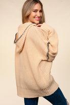 Haptics Wrapped in Grace Knit Sweater in Warm Taupe Tops