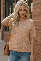 And The Why Blush Safari Knit Tee