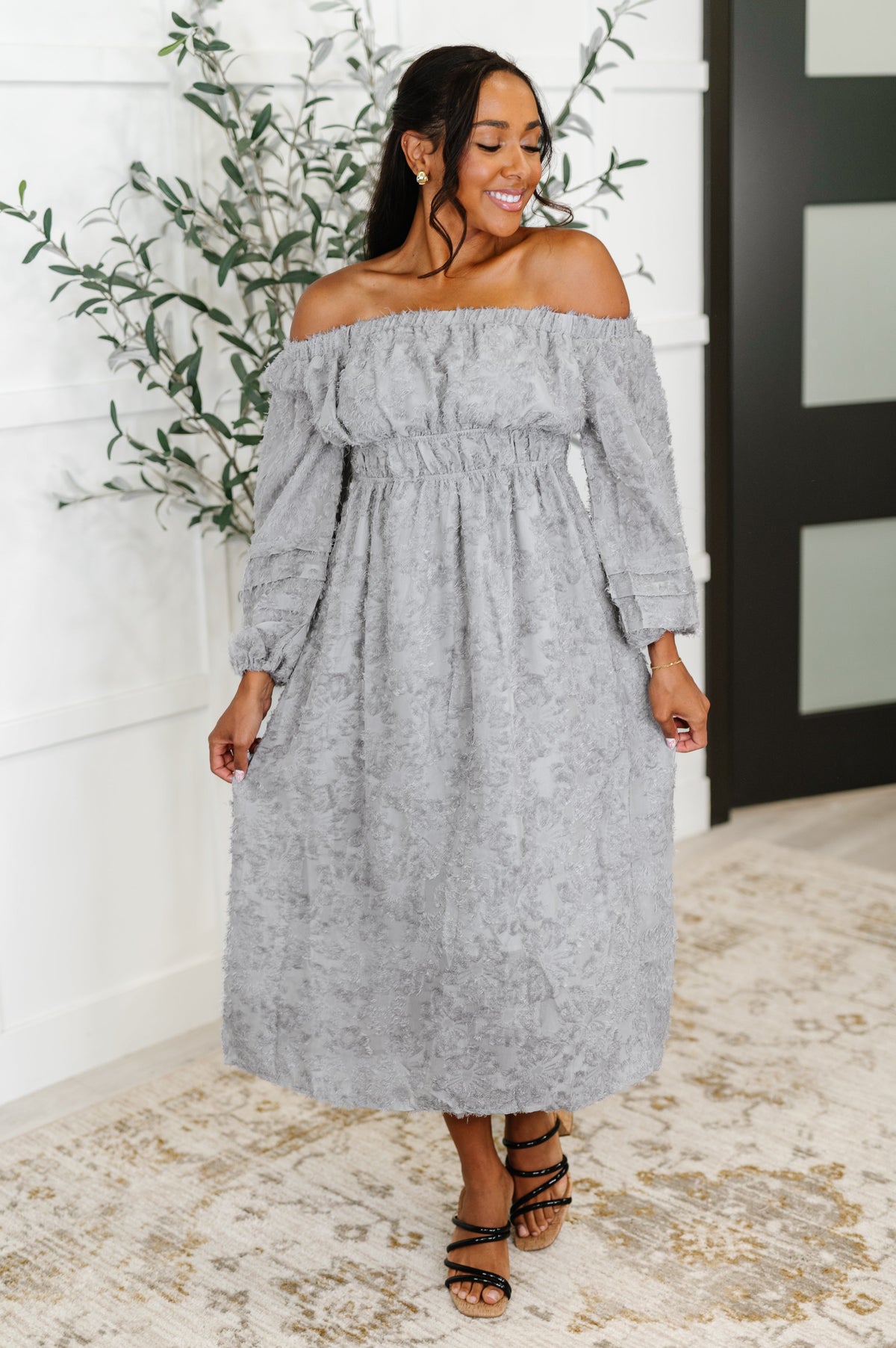 143 Story All Is Well Dress In Opal Gray Womens