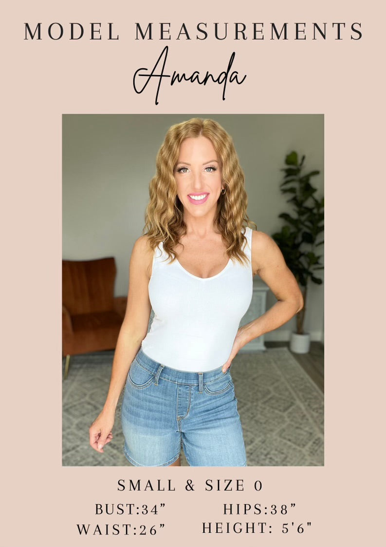 Judy Blue Lisa High Rise Control Top Wide Leg Crop Jeans in Pink Denim
