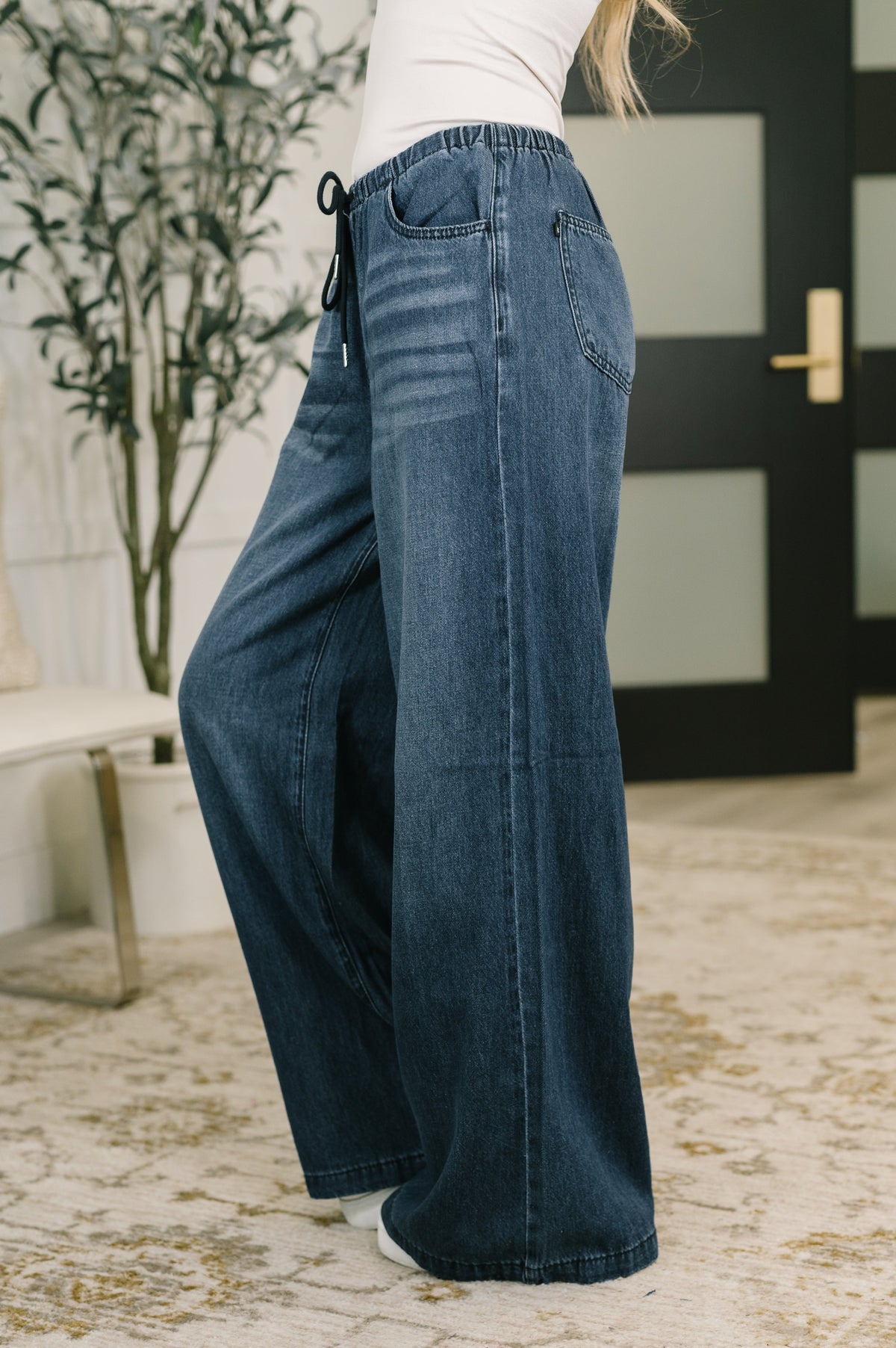 Judy Blue Ashley High Waist Featherweight Palazzo Jean Jeans