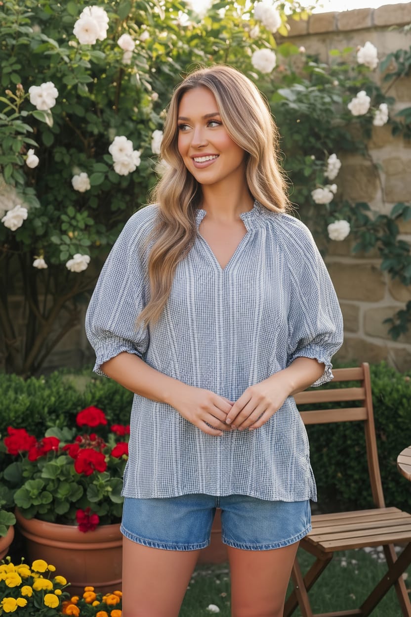 Jodifl Easy Does It Puff Sleeve Blouse