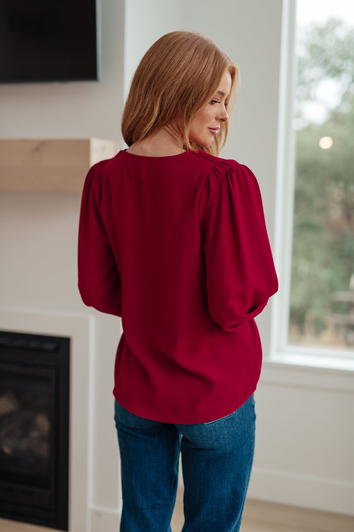 Jodifl Back in Business V-Neck Blouse Blouses