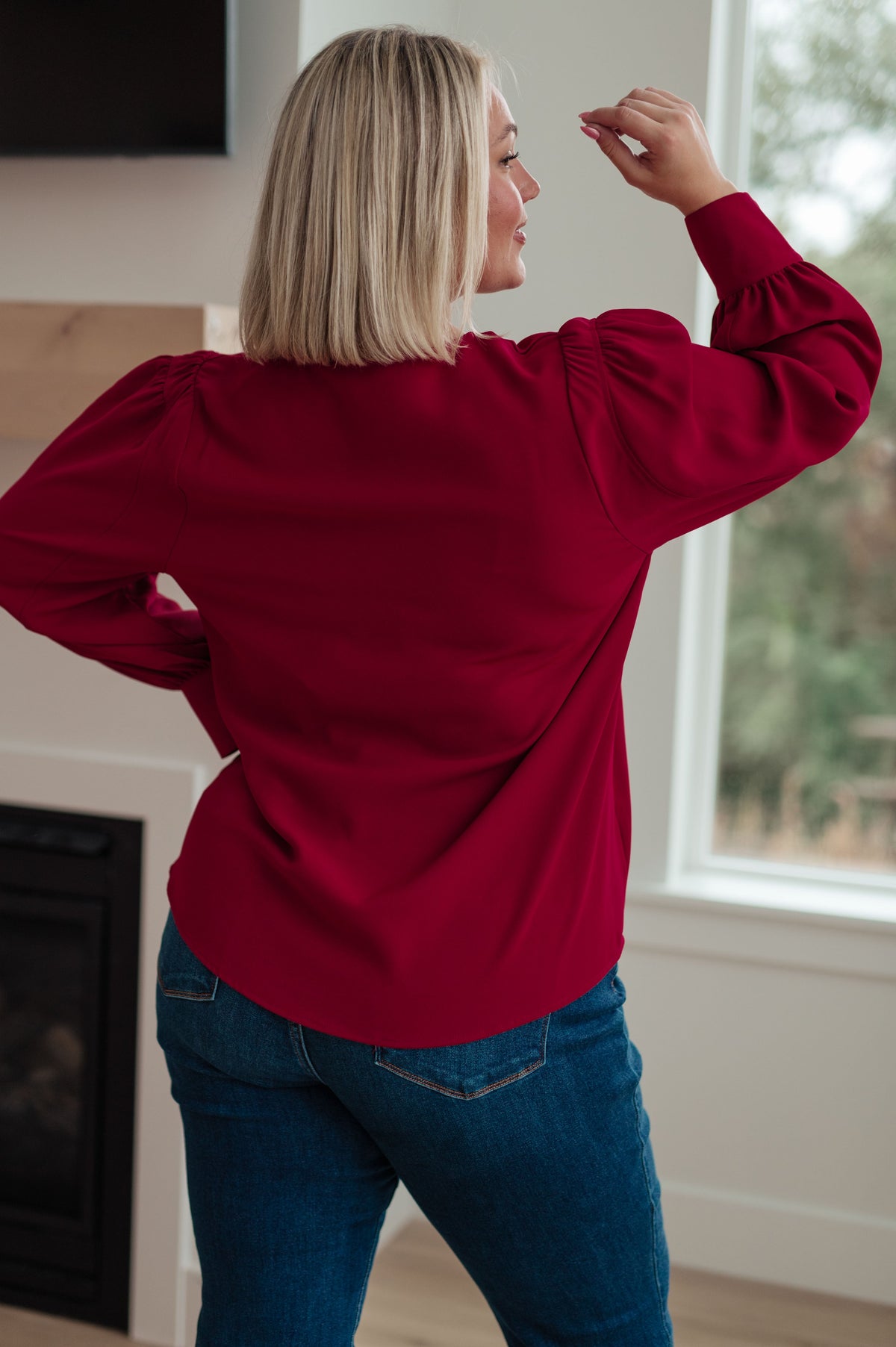 Jodifl Back in Business V-Neck Blouse Blouses