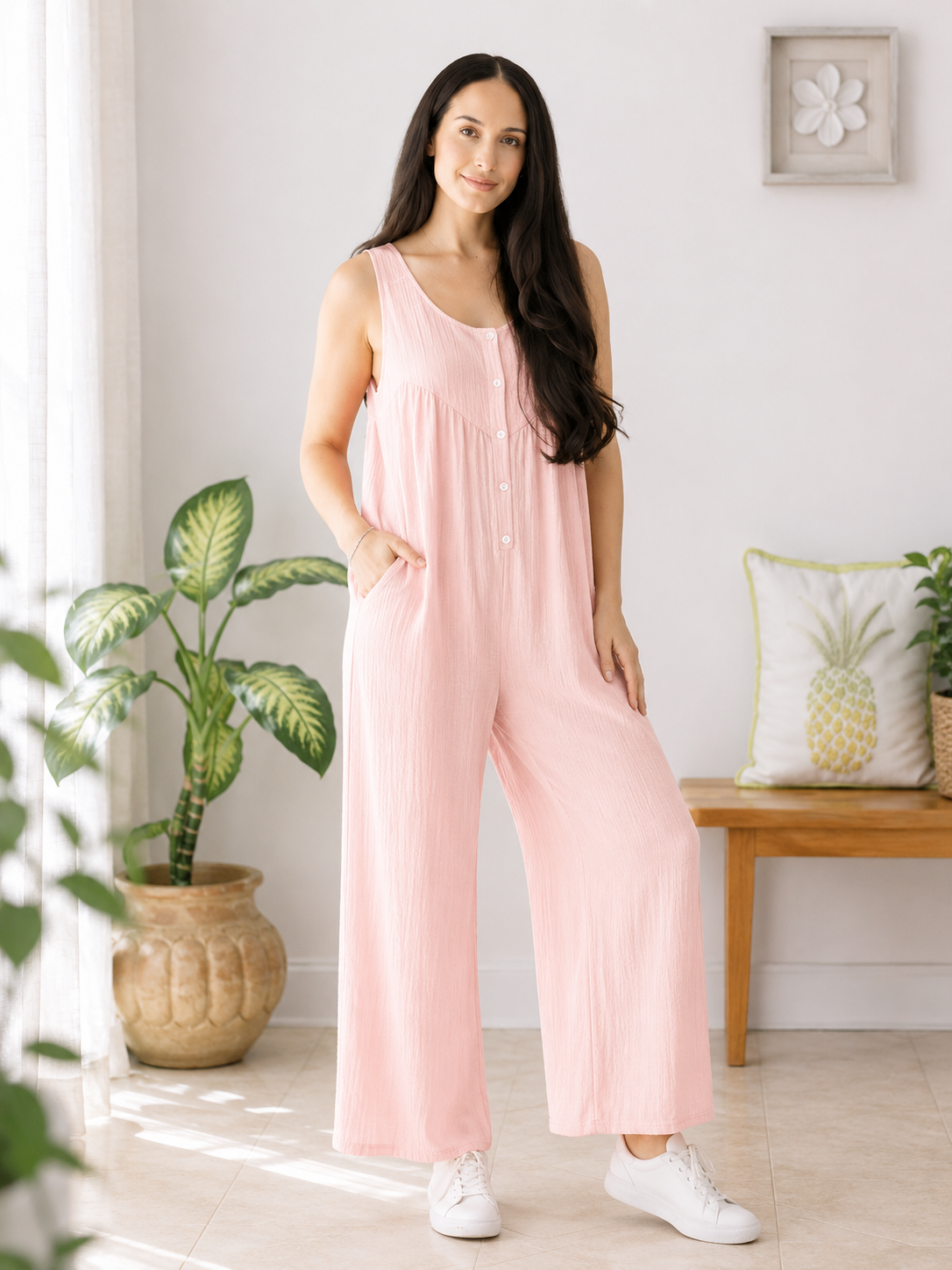 7th Ray Blushin’ Around Jumpsuit