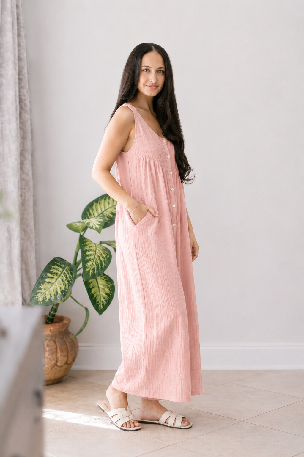 7th Ray Blushin’ Around Jumpsuit