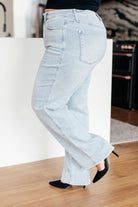 Judy Blue Brooke High Rise Tummy Control Top Vintage Wash Straight Jeans Jeans