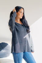 Shopin LA Charcoal Mirage Long Sleeve Sweaters