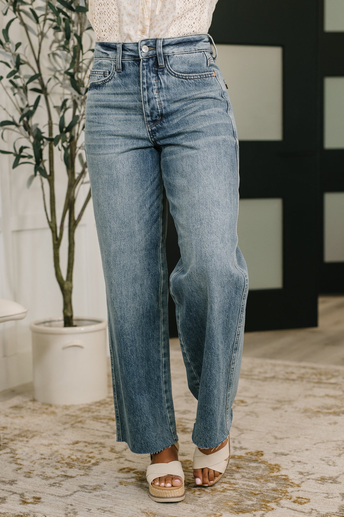 Judy Blue Ciera High Waist Rigid Magic Wihelmina Baggy Womens