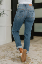 Colette Mid Rise Boyfriend Classic Cuffed Jeans