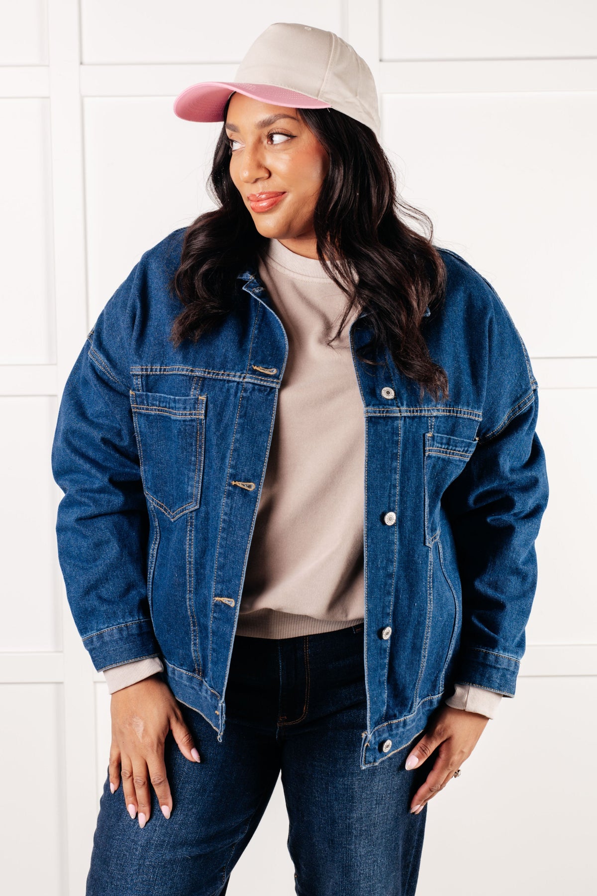 One Eleven North Have We Met Oversized Denim Jacket Jackets
