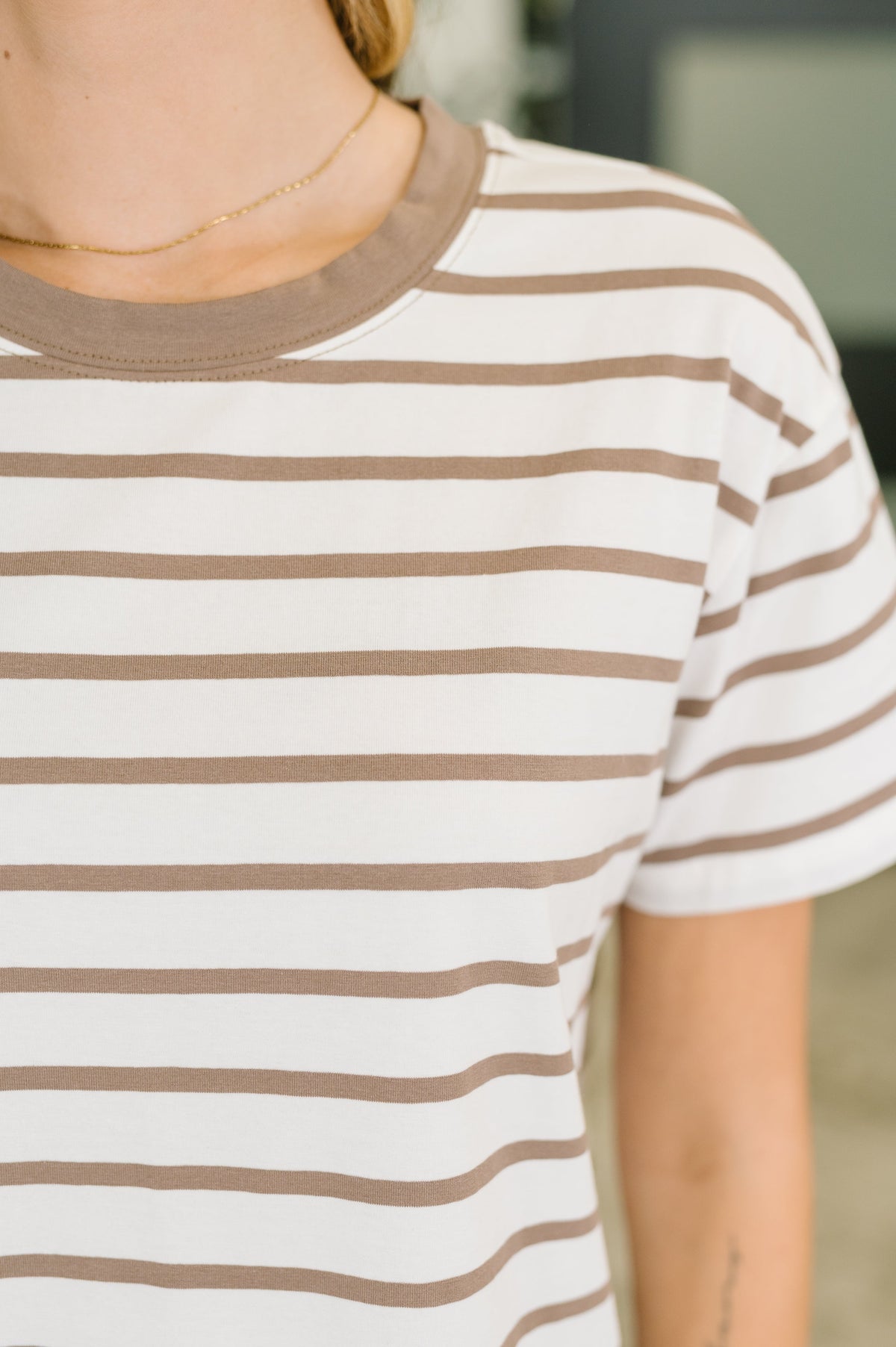 Zenana Convincing Argument Casual Tee in Mocha Tops