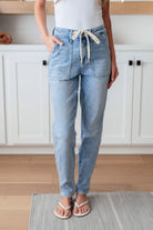 Judy Blue Cooper High Rise Vintage Denim Jogger Womens