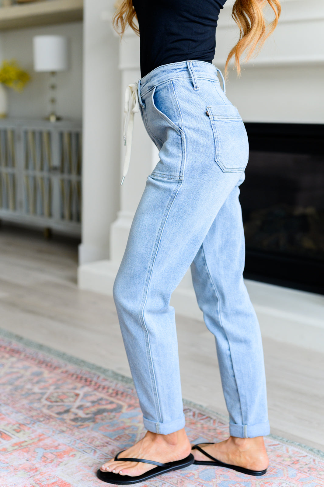 Judy Blue Cooper High Rise Vintage Denim Jogger Womens