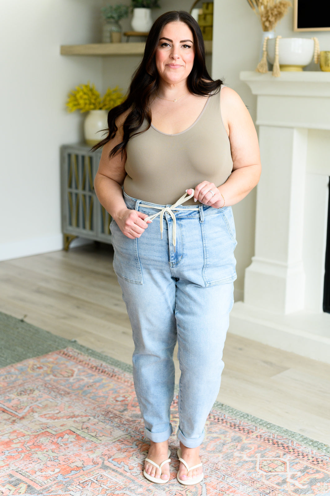 Judy Blue Cooper High Rise Vintage Denim Jogger Womens