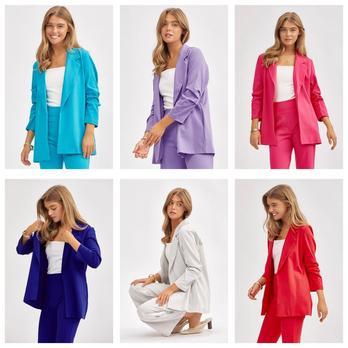 Dear Scarlett Magic 3/4 Blazer Womens