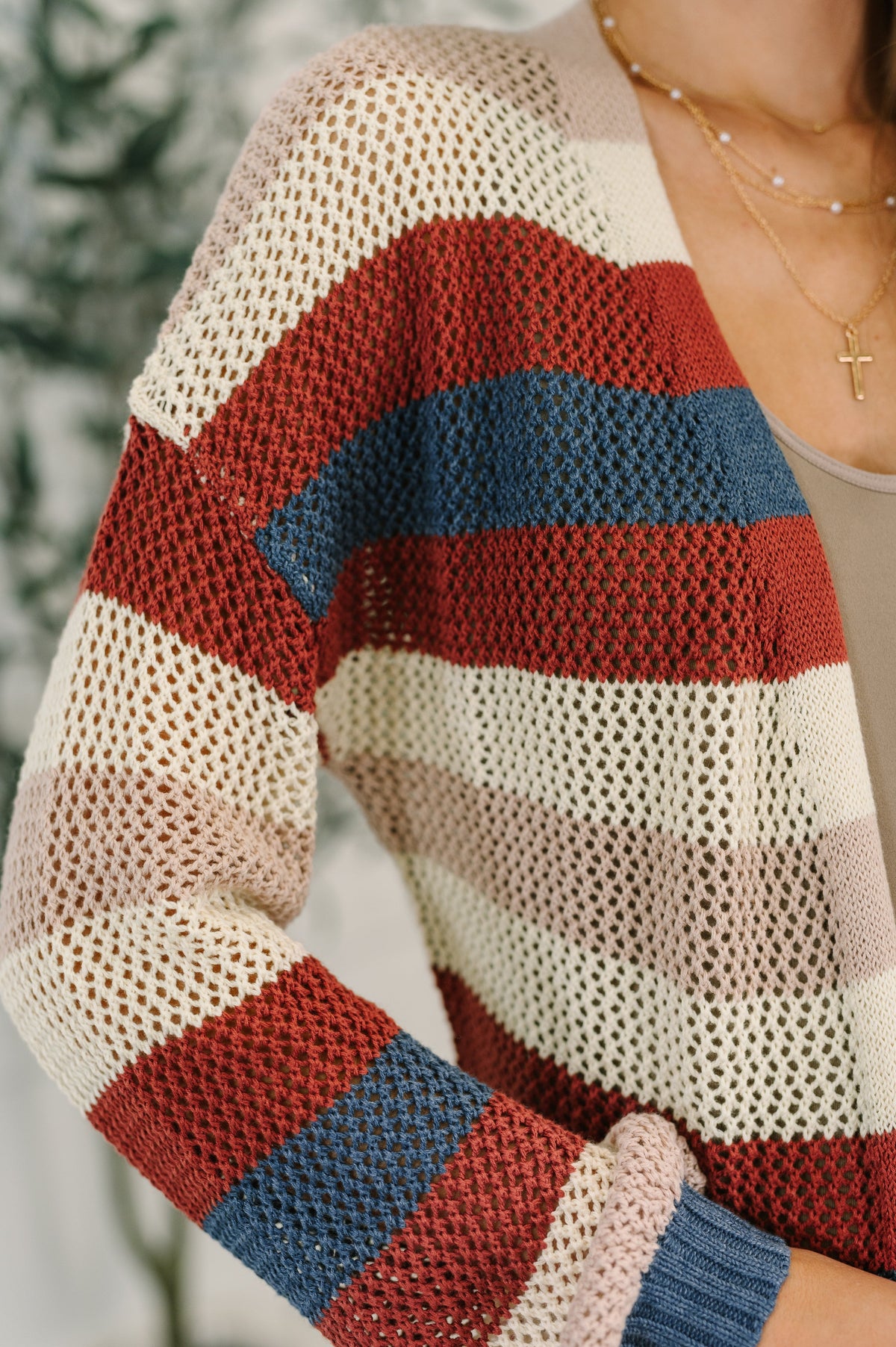Definitely Dapper Striped Knit Cardigan Cardigans