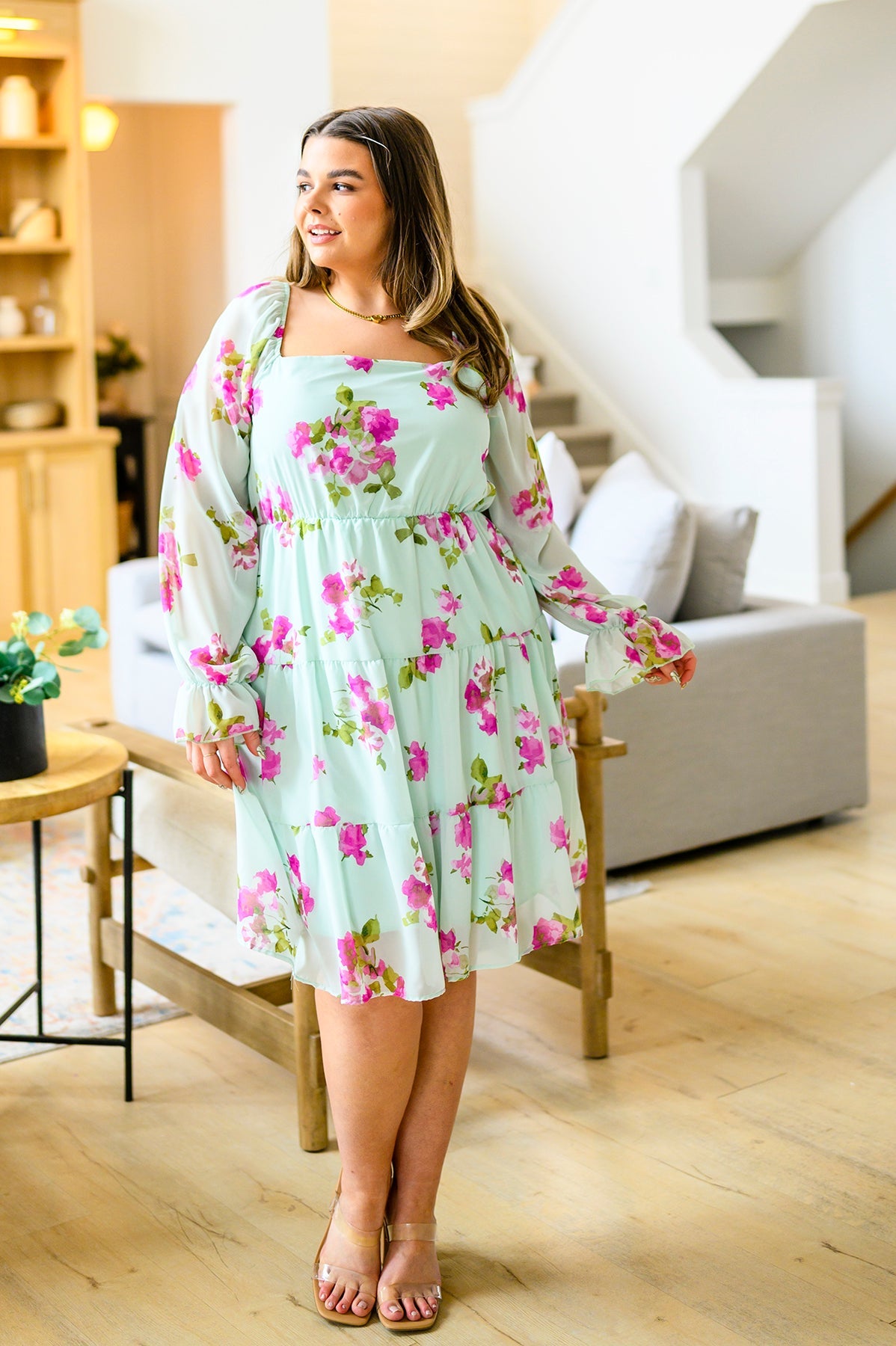 Haptics Delightfully Yours Floral Dress Womens