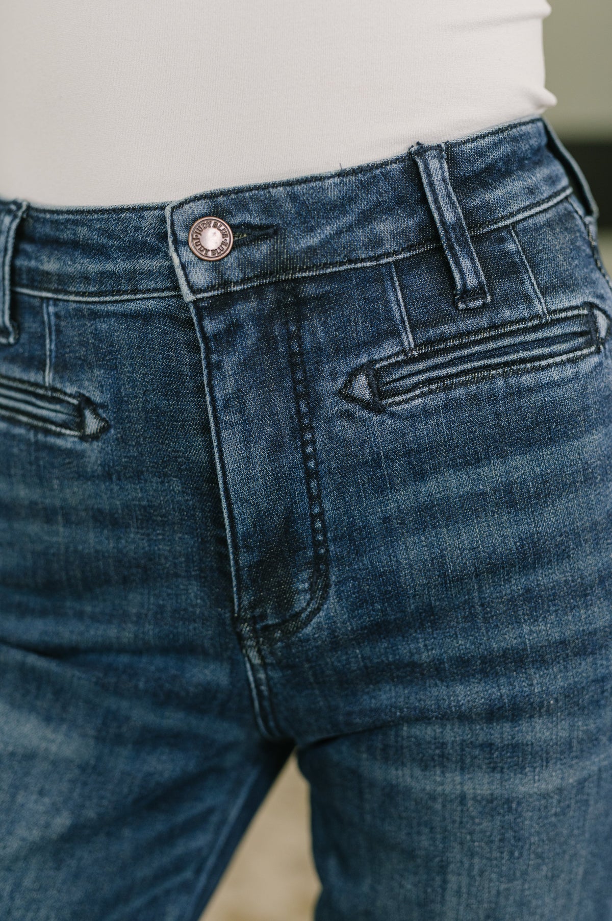 Emmy High Waist Bootcut Jean with Welt Pockets Jeans
