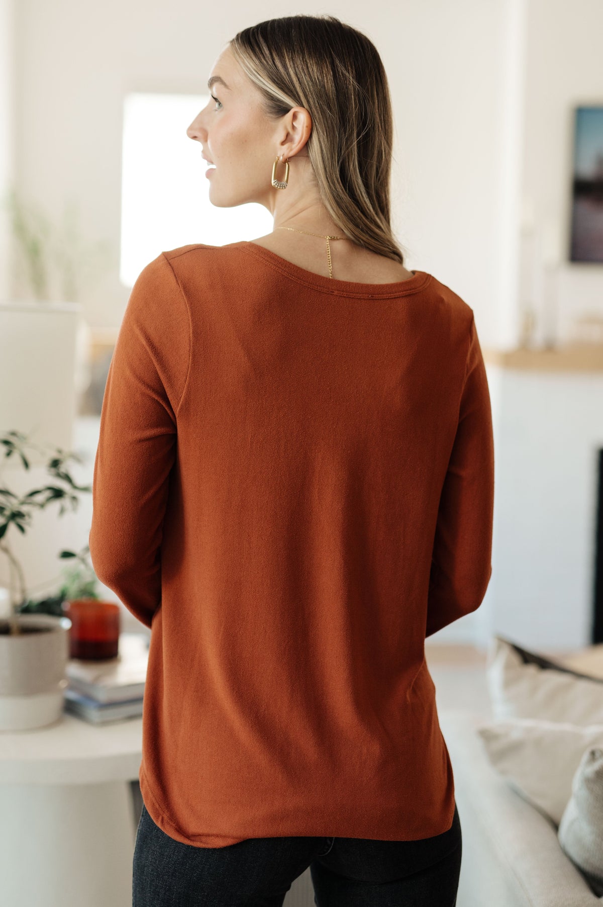 White Birch Feeling Better Scoop Neck Top Tops