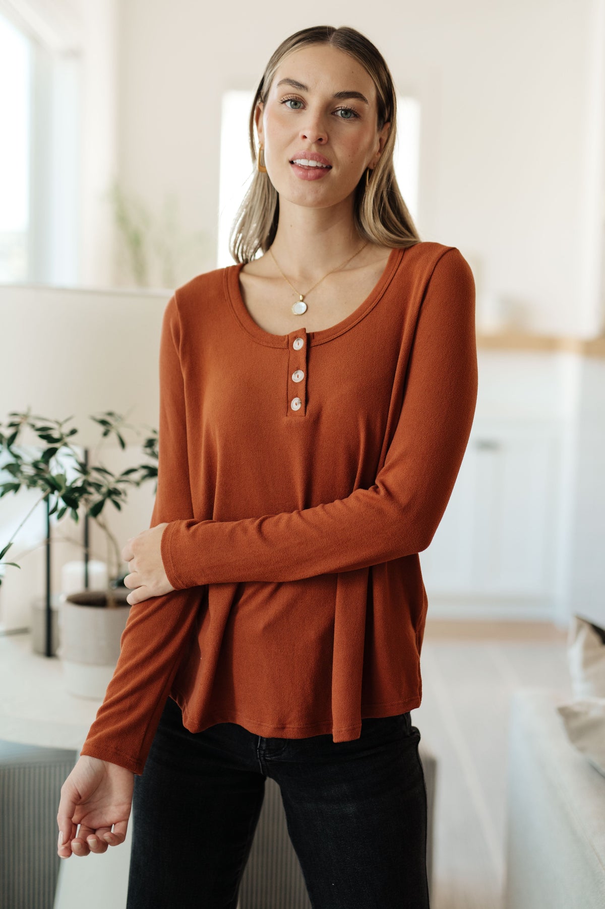 White Birch Feeling Better Scoop Neck Top 3XL Tops
