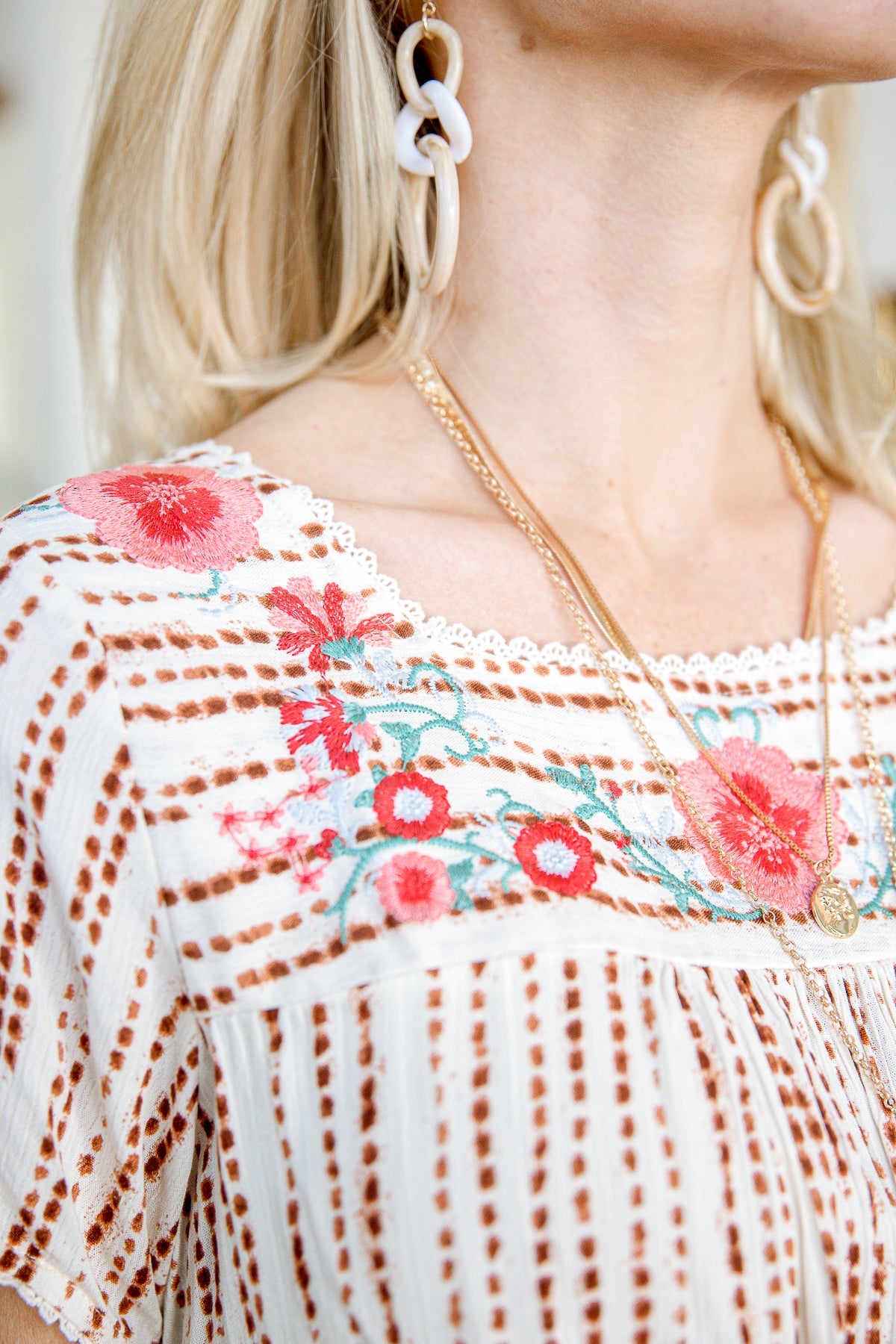 Floral Goals Blouse Womens