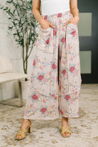 Haptics Follow the Flow Wide Leg Floral Bottoms Pants