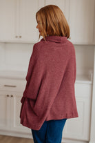 White Birch Forgive Me Cowl Neck Poncho Layers