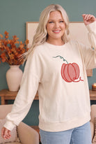 Haptics Pumpkin Patch Corded Sweatshirt