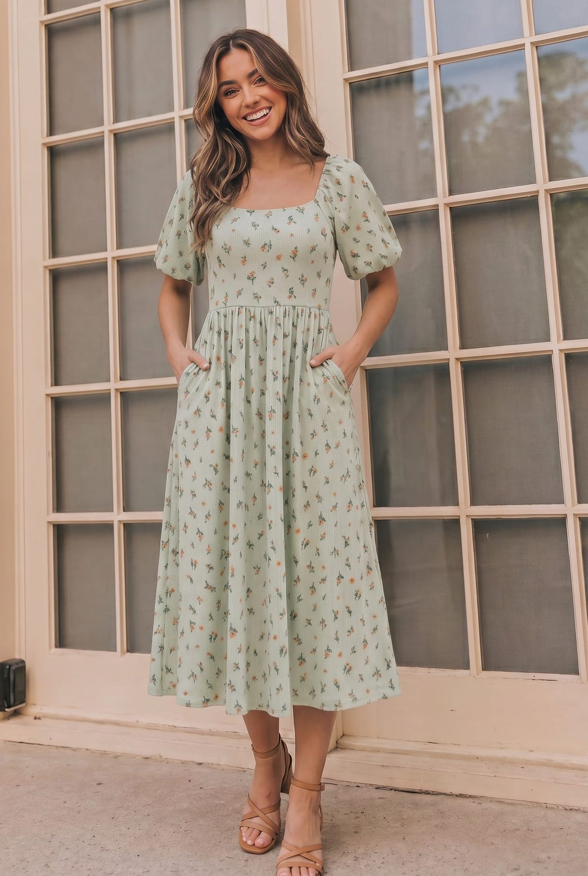 Haptics Oh My Darling Midi Dress with Pockets