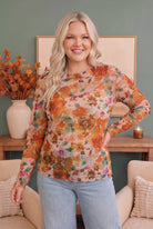 Haptics Mums the Word Mesh Floral Top Tops