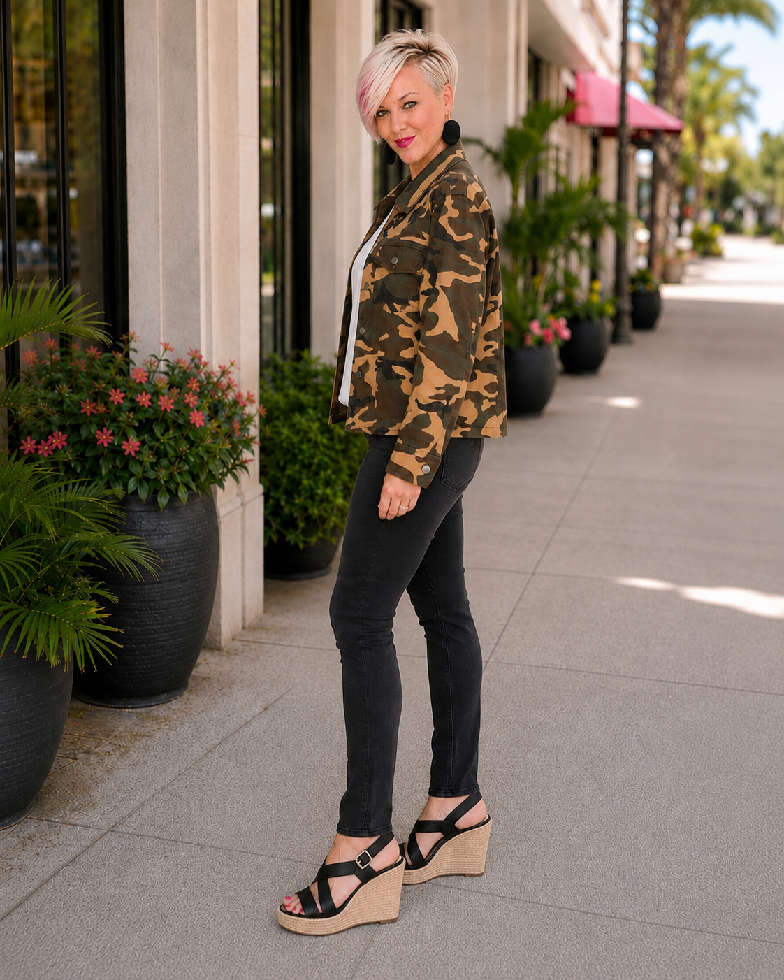 Haptics Camo Cutie Cropped Jacket Jackets