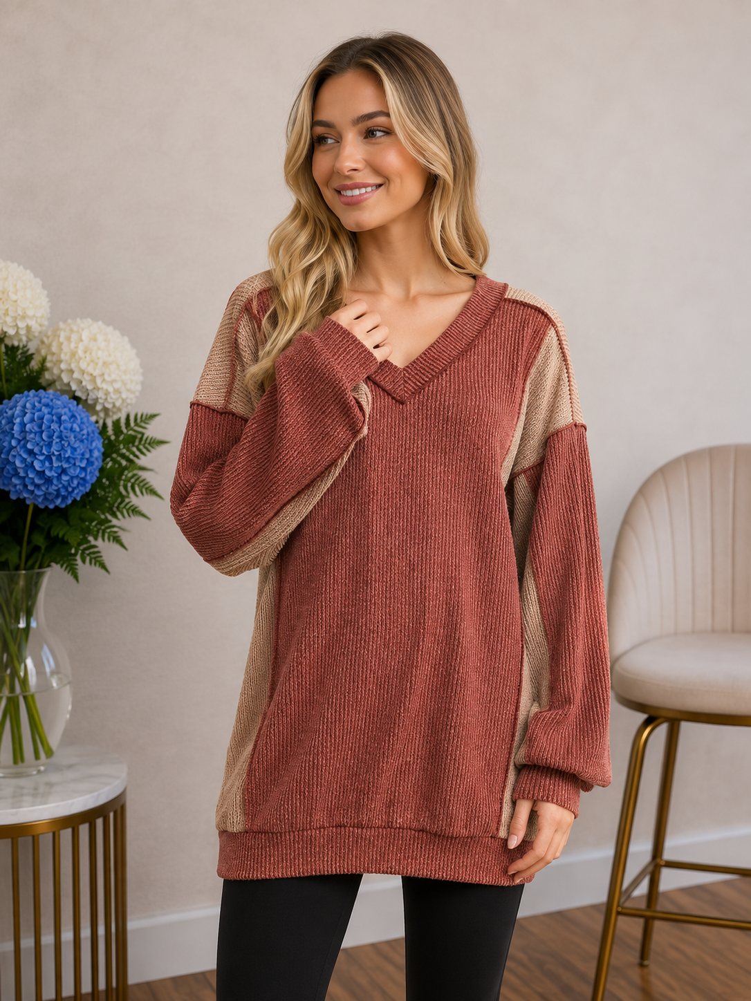 Heimish Harvest Hues Top L Tops