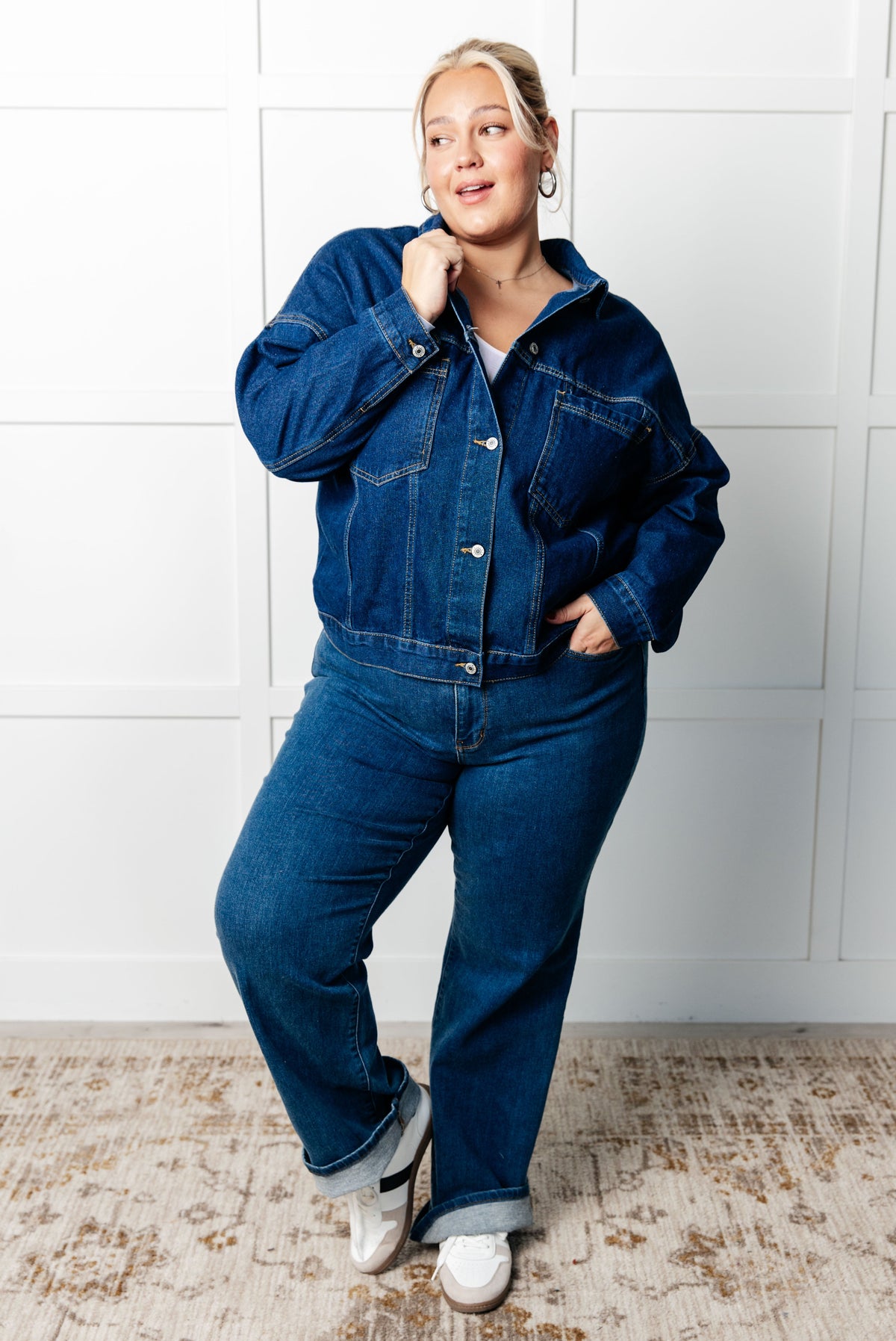 One Eleven North Have We Met Oversized Denim Jacket Jackets