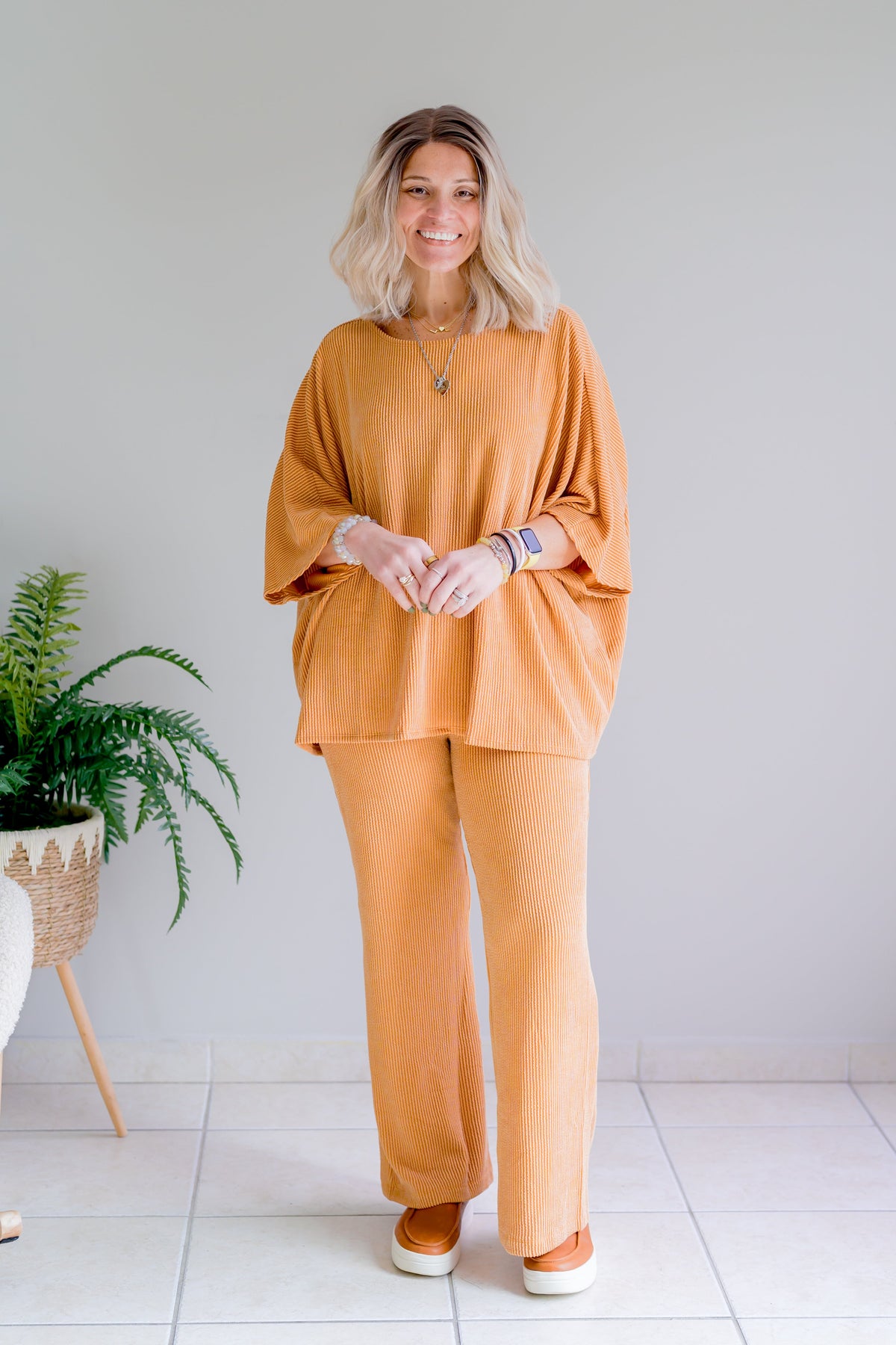 Dear Scarlett Here Comes the Sun Marigold Set Pants