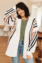 Very J Holding On Aztec Print Cardigan Layers