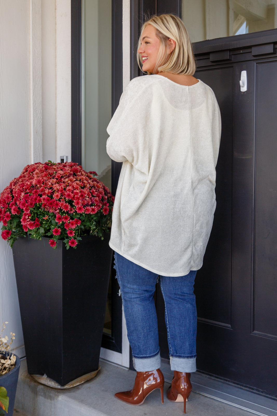 Heimish How's It Going Open Front Cardigan Layers