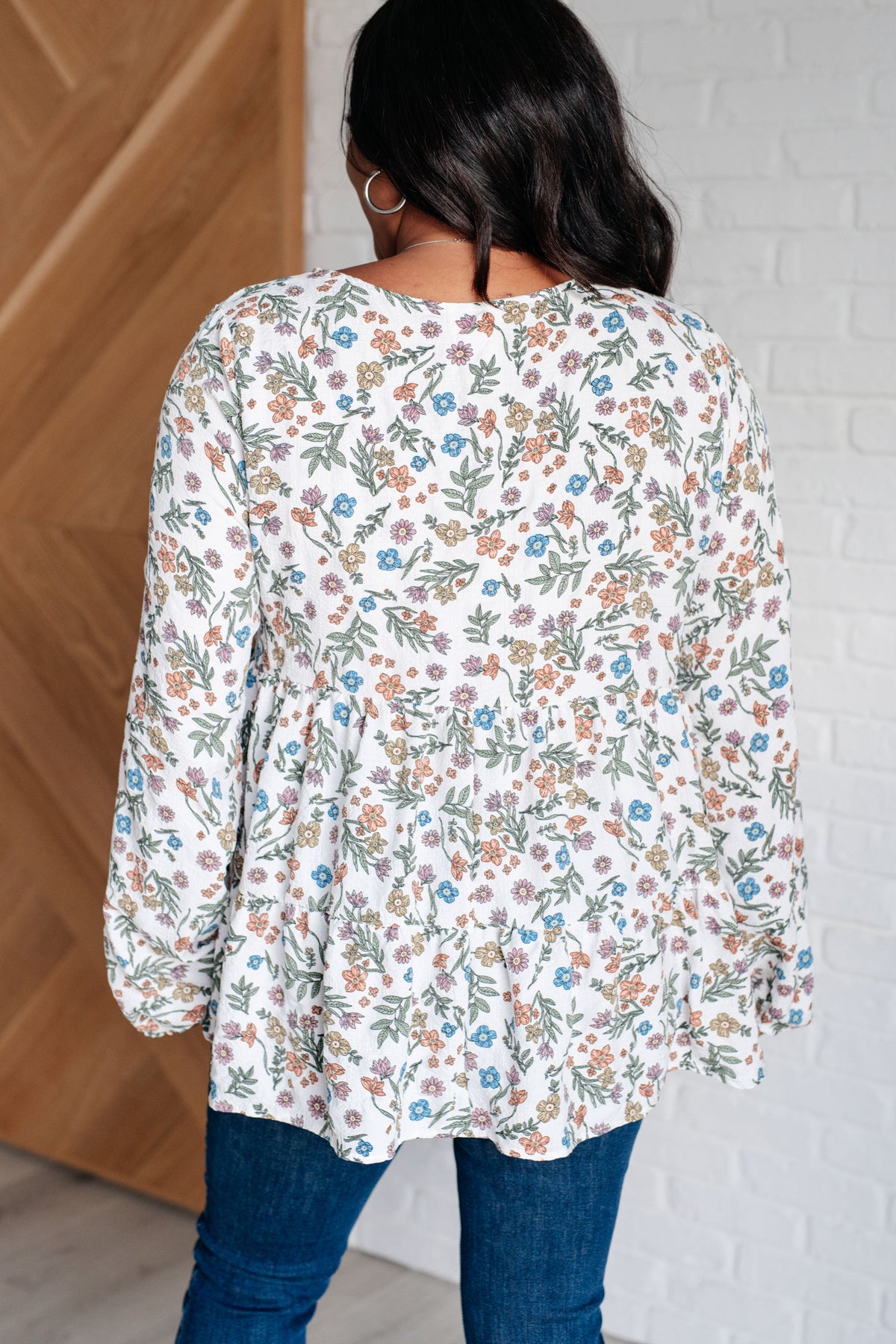BiBi I Think I Can V-Neck Floral Top Tops