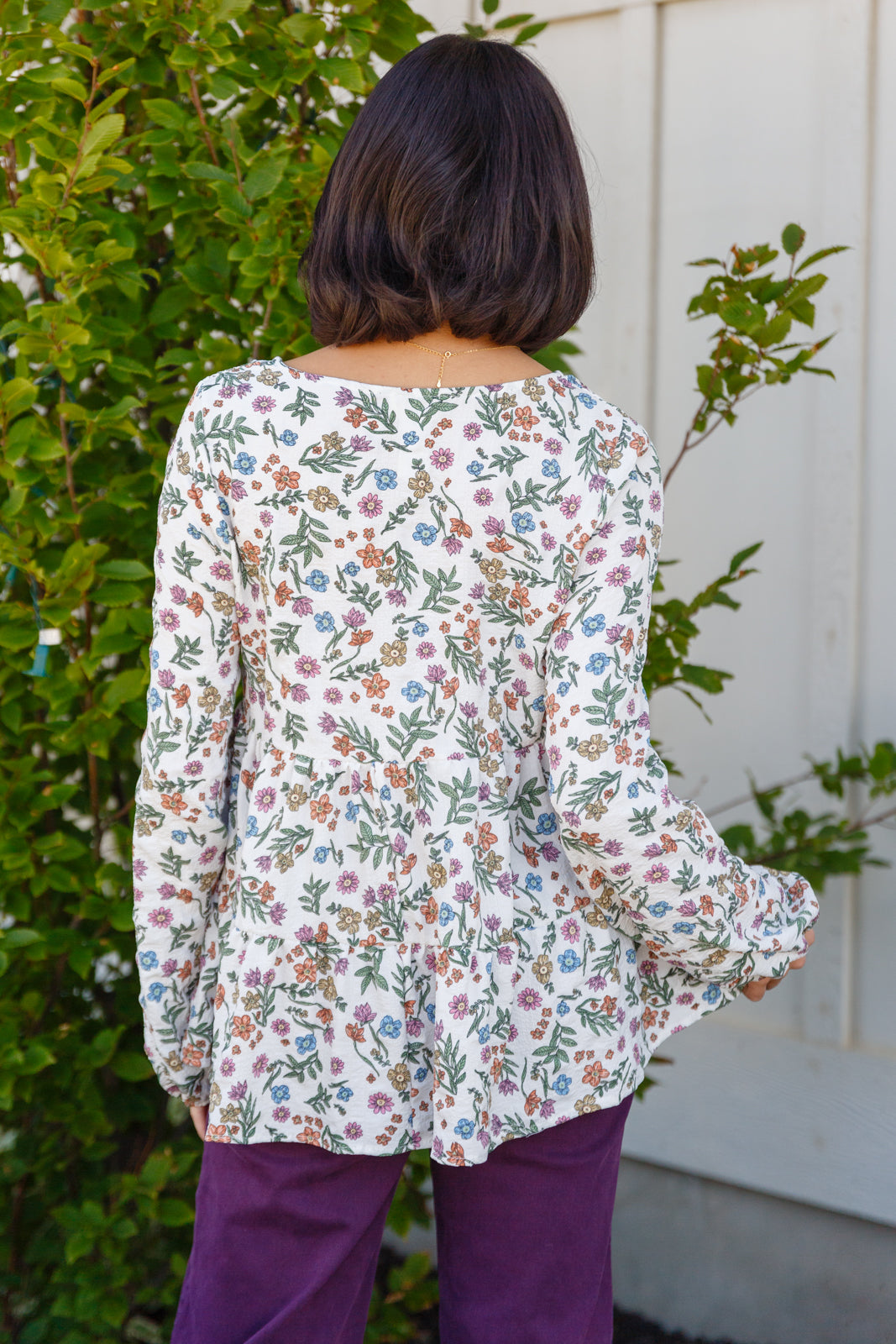 BiBi I Think I Can V-Neck Floral Top Tops