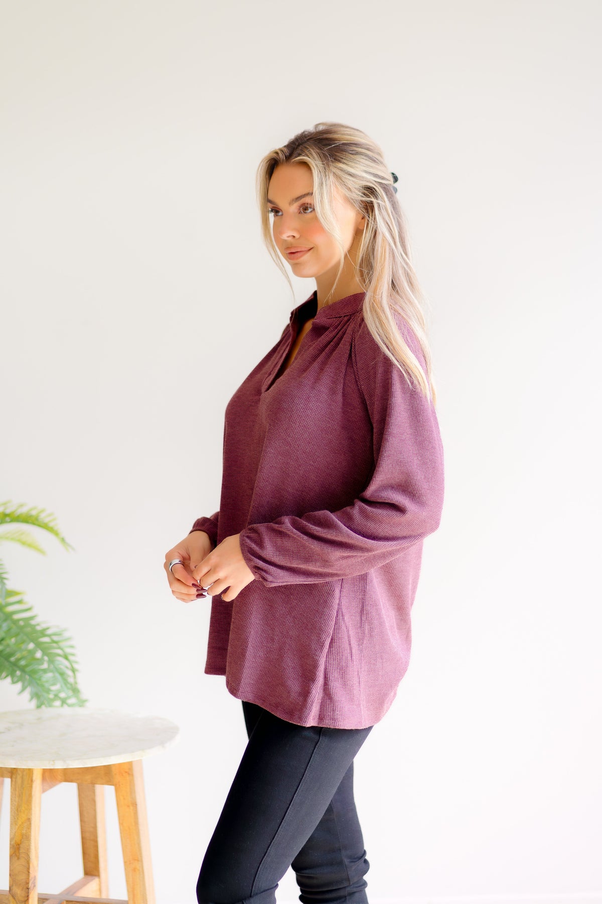 Heimish Mulberry Moon Thermal Top Tops