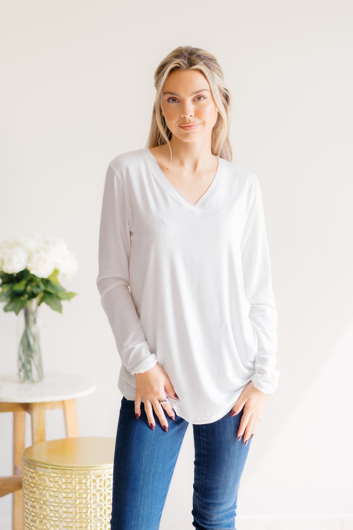 Heimish Ivory Whim Top Tops